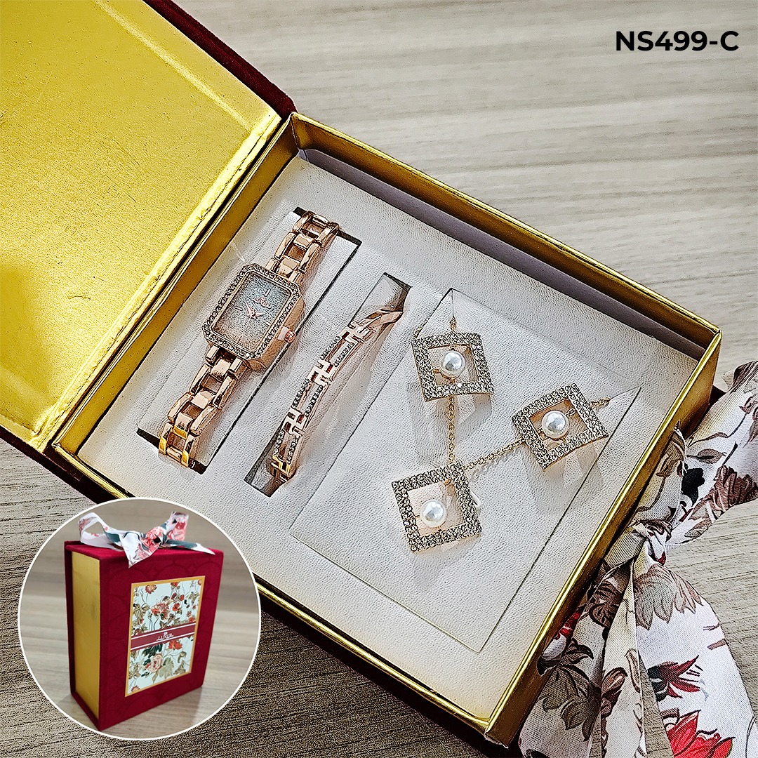 Vista 2 de LUXUR ACCESORIOS + ESTUCHE DAMA - LUXUR ACCESORIOS + ESTUCHE DAMA: NS499DOR